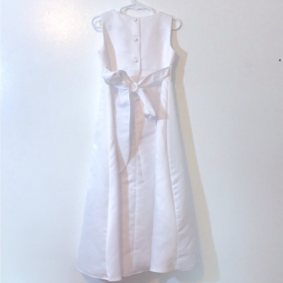Sweet Pea and Lilli White Formal Dress Girl’s Size 5 Communion Confirmation XC - Picture 2 of 5